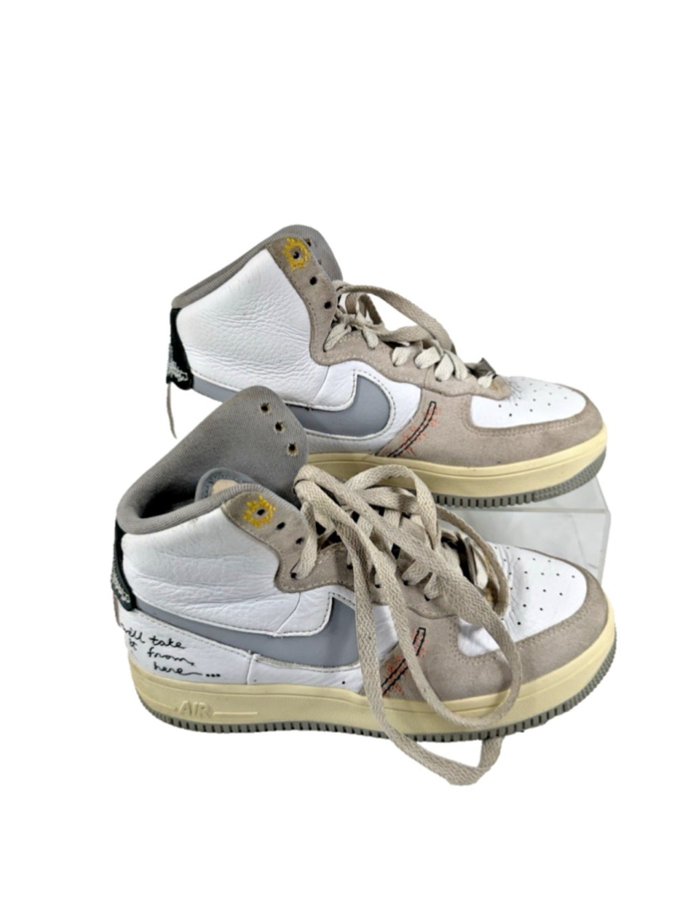 Nike Womens 8 Air Force 1 High Sculpt We'll Take It From Here Sneakers Shoes 5.5